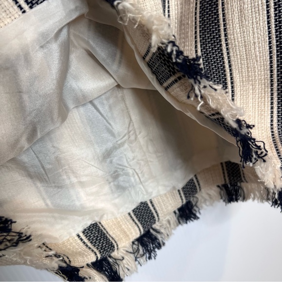 NWT TESS GIBERSON Linen and Cotton Blend Striped Shift Dress. Size 0 - Picture 4 of 8